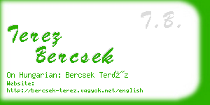 terez bercsek business card